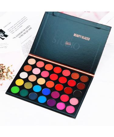 Valentine's Day Gift: Color Studio Eyeshadow Palette 35 Shades Matte & Shimmers | Highly Pigmented, Waterproof & Cruelty-Free Makeup | Blendable Eye Shadow Palette for Full Face Makeup - Beginners Friendly - Buy Online on GoSupps.com