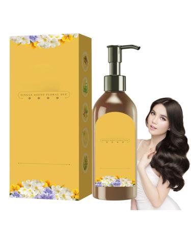 Fmzrbnih Single Agent Floral Hair Color Hair Coloring Shampoo Drops | Single agent hair shampoo long-lasting versatile floral hair color drops black hair color