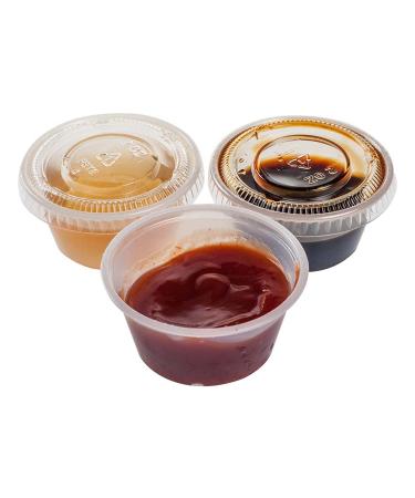 TashiBox 2 oz Disposable Plastic Jello Shot Cups with Lids - 200 Sets - Buy Online on GoSupps.com