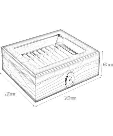 Cigar Boxs Cigar Case Cigar Box Humidors 35 Cigars Cooler Cecigar External Hygrometer Piano Portable Cigar Gift Box - Buy Online on GoSupps.com