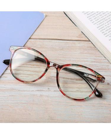 Fashionable Gemille Senior Reading Glasses - Stylish Computer Accessories with Storage Box - Tea Colorful Frame - Buy Online on GoSupps.com