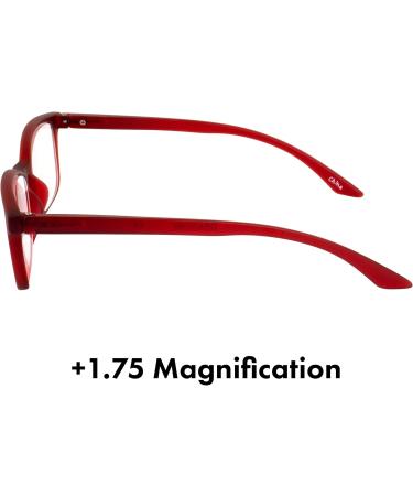 Buy Birdz Eyewear BPA Free Red Frame Readers - 1.75 Magnification Clear Lens | International Shipping - Buy Online on GoSupps.com
