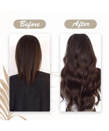 Buy Hetto Real Hair Extensions #4 Dark Brown 40cm 80g - Sew-In Brown Hair Extensions for a Natural Look - Buy Online on GoSupps.com