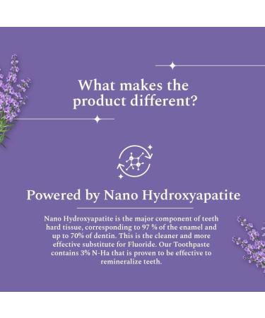 Teeth Whitening Toothpaste | SLS & Fluoride Free | N-Ha Remineralisation for Healthy Gums | Lavender Rose - 1 Pack - Buy Online on GoSupps.com