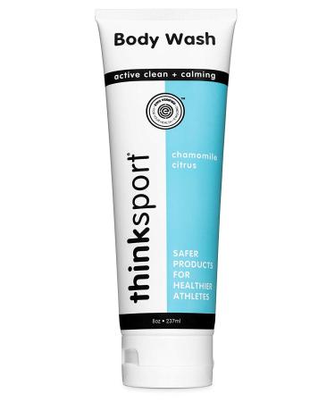 Thinksport Body Wash for Men & Women   Non-Toxic Liquid Soap   Natural Foaming Cleanser Free of Parabens & Phthalates   Suitable for Sensitive Skin   Chamomile Citrus  8oz