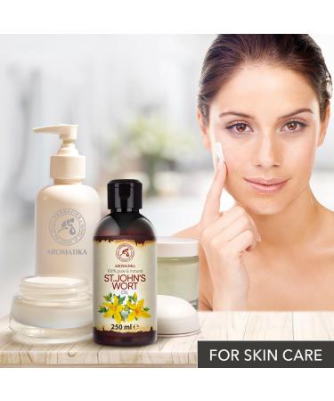 St. John's Wort Oil 250ml - Pure Natural Carrier Oil for Skin & Body Care - Cosmetic Essential Oil - Buy Online on GoSupps.com