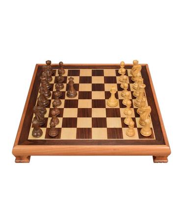 International Wood Chess Checkers Chess Board Kids Intellectually Development Learn Toys Wooden Chess Pieces Checkers Chess Set (Size : 48487cm) (50 * 50 * 2.3cm) 50*50*2.3cm