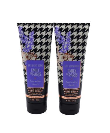 Bath & Body Works Emily in Paris Collections LAVENDER LUXE Ultimate Hydration Body Cream 2-pack Gift Set with a Red Bow for Holidays 8 oz each - Buy Online on GoSupps.com