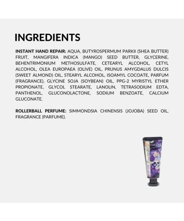 Barefoot Venus Perfect Pair Hand Cream - Hand Repair & Rollerball Perfume (Lavender Smoke) 0.47 Fl Oz (Pack of 2) 8.0 milliliters - Buy Online on GoSupps.com