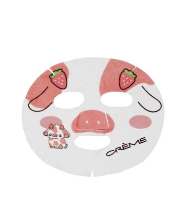 Cr me Shop Be Milky Skin! Vegan Strawberry Cow Face Mask - Brightening Sheet Mask for Dark Spots - 3 Pack - Buy Online on GoSupps.com