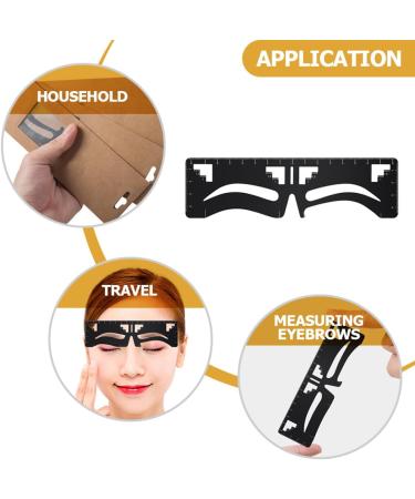 OHPHCALL eyebrow design eyebrow card Eyebrow Positioning Tool Eyebrow Shaper Metal eyebrow trimming - Buy Online on GoSupps.com