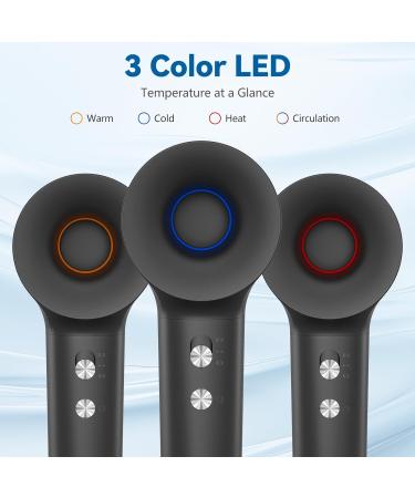 TQQ Hair Dryer 200 Million Negative Ionic Hairdryer 110 000 RPM High Speed Brushless Motor Blow Dryer for 2min Fast Drying 57dB Low Noise Travel Hairdryers for Women and Men - Buy Online on GoSupps.com