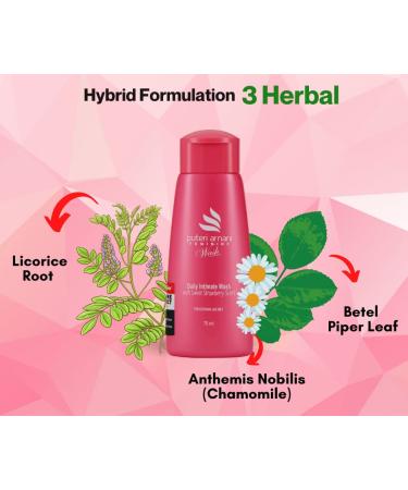 Gentle Vagina Wash - Natural pH Balance Feminine Wash 75ml with Chamomile and Licorice - Buy Online on GoSupps.com