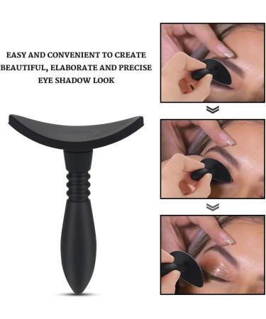 Brrnoo Makeup Brush Highlighter Brush Silicone Eyeshadow Stamp Crease Fashion Lazy Eye Shadow Applicator Eye Contour Makeup Tool - Buy Online on GoSupps.com
