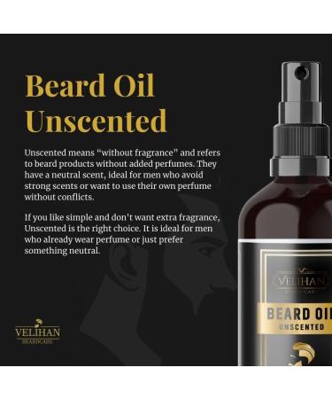  Velihan Beardcare Beard Oil - 30ml - Test Bottle - Beard Care - Short Beard Oil - Long Beard - Beard Fragrance (Unscented (odorless) - Buy Online on GoSupps.com