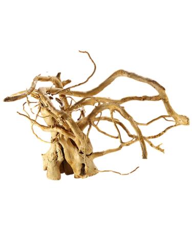 Driftwood Decor - Turtle Shell Wooden Tree Root | Solid Reptile Wood Branches Aquarium Decoration for Aquariums Small Fish Hide Ruftup Trumpet 10-15 Cm