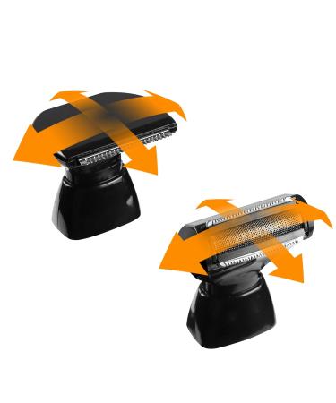 FERRISA Back Shaver for Men - Long Handle Body Groomer with Adjustable Curved Handle & Facial Razor | Ultimate Back Shaving Solution - Buy Online on GoSupps.com