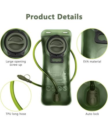 Flintronic 1.5L/2L BPA-Free Water Bladder | Leakproof Hydration System for Backpacks | Ideal Drinking Reservoir with Hose - Buy Online on GoSupps.com