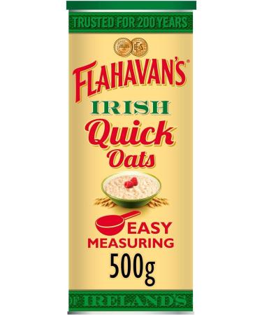Flahavan's Irish Quick Oats Original 500g | Microwavable Porridge Oats | Pack of 2 - Buy Online on GoSupps.com