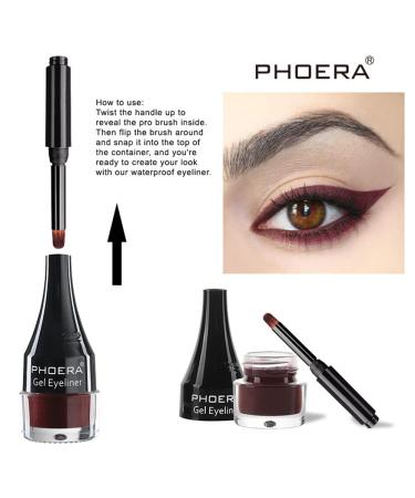 Go Ho Brown Eyeliner Gel Pot - High Pigmented Matte Cream Eye Makeup with Brush for Women - Buy Online on GoSupps.com