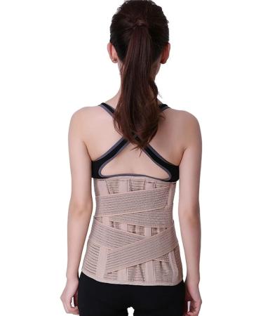 Back Brace Lumbar Support Back Brace 33cm Widen Waist Support Belt Men Women Lower Back Support Belt Waist Belt(Large) Large Brown - Buy Online on GoSupps.com