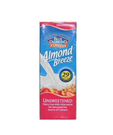 Buy Blue Diamond Almond Breeze Unsweetened 6x1L | Premium Dairy-Free Milk | International Shipping Available - Buy Online on GoSupps.com