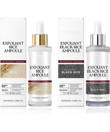 Peel Shot Glow Rice Ampoule Line Peel Shot Black Rice Ampoule White Rice Peeling S rum riz noir et blanc comme exfoliant pour le visage et le corps dissolvant de points noirs pour - Buy Online on GoSupps.com