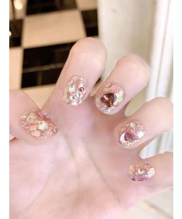 Pure handmade nail art patches rhinestones love sequins(M) - Buy Online on GoSupps.com