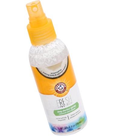 ARM & HAMMER Fresh Spectrum Coconut Mint Dog Dental Spray 118ml Best Dental Care for Dogs Removes Plaque & Tartar Freshens Breath Gum & Teeth Cleaning No Brushing Easy to Use Pet Oral Hygiene - Buy Online on GoSupps.com