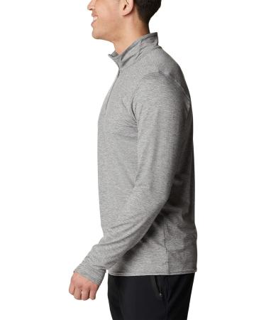 Columbia Men's Tech Trail 1/4 Zip City Grey Heather XL - Shop Now - Buy Online on GoSupps.com