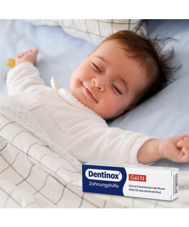 Dentinox Sugar-Free Teething Gel with Chamomile - 10g Pack | Soothing Relief for Baby's First Teeth - Buy Online on GoSupps.com