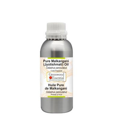 Greenwood Essential Naturreine Malkangani (Malkangni/Jyotishmati) oil (Celastrus Paniculatus) Natural Pure therapeutic quality cold -pressed 630ml (21.3 oz)