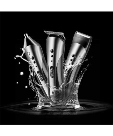 Professional Men's Hair Clipper & 3-in-1 Electric Trimmer | Rechargeable Cordless Grooming Kit for Nose Hair & Shaving - Buy Online on GoSupps.com