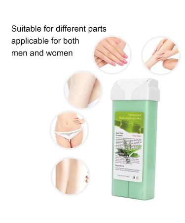 Hair Removal Roll-On Wax for Sensitive Skin - Tea Tree Depilatory Wax Cartridge | International Shipping - Buy Online on GoSupps.com