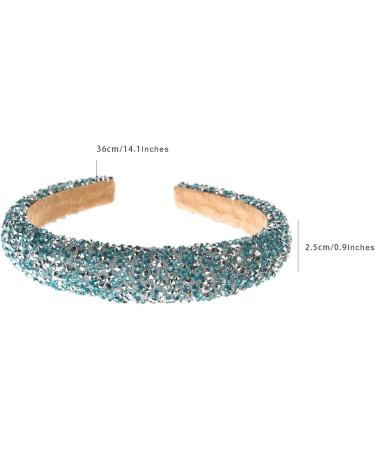 scicent Hair Accessories 2 Pieces Rhinestone Hair Bands for Women Diamond Embellished Head Band Bling Sparkle Thick Padded Hairband Fashion Wide Hair Hoops for Daily Wear - 26412 - Buy Online on GoSupps.com