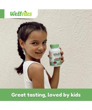 Wellvites Kids Multivitamin Gummies - Sugar Free Vegan Non-GMO Vitamins for Kids - Vitamin A D B6 B12 and C - No Artificial Sweeteners Gluten Free Gelatin Free - 60 Count (30 Day Supply) Kids' Multi - Buy Online on GoSupps.com
