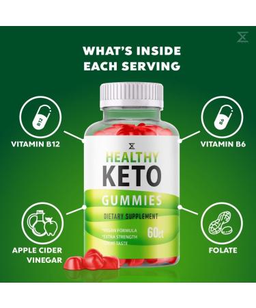 3 Pack Healthy Keto Gummies for Advanced Weight Loss - Extra Strength Gummy Supplement for Belly Fat & Shark AVC - 180 Gummies - Buy Online on GoSupps.com