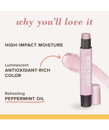Buy Burt's Bees 100% Natural Moisturizing Lip Shimmer in Champagne - 1 Tube | International Shipping Available - Buy Online on GoSupps.com