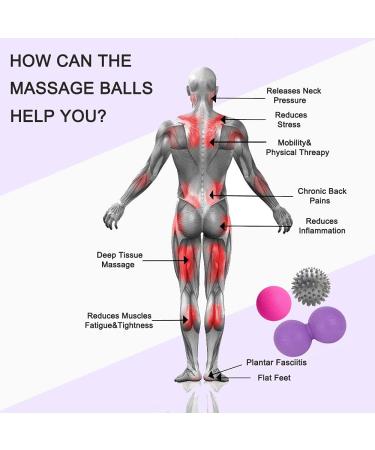 3-Piece Massage Balls Set with Resistance Band for Trigger Point Release & Deep Tissue Massage - Buy Online on GoSupps.com