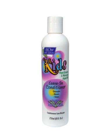 AtOne with Nature Kids Leave-In Conditioner - Clean Scent Moisturizing & Detangling Lotion 8 Fl. Oz