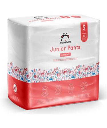 Buy Mama Bear Junior Diapers Size 5 (80 Count - 2 Packs) | Amazon Brand - Perfect for 13-20kg Babies | International Shipping Available - Buy Online on GoSupps.com