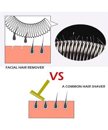 NITAIUN Spring Facial Hair Remover - 4 Pieces Manual Epilator Set for Upper Lip, Chin, Cheeks, and Neck - Beauty Tool for Women, Girls, and Men - Buy Online on GoSupps.com