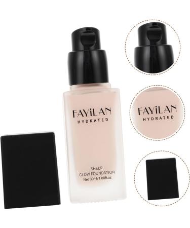 WOONEKY Liquid Foundation Makeup Supplies Nude Foundation Nude Makeup Foundation Glass Black - Buy Online on GoSupps.com