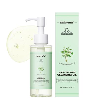 NICEFACE Heartleaf Pore Cleansing Oil Oil Cleanser for Face Deep Makeup Blackhead Remover Fragrance and Colorant Free Suitable for All Skin Types (100ml)