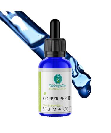 Skin Perfection Copper Peptide Anti-Aging Serum Booster DIY Make Your Own Face Cream Hair Tonic Ghk Ghk-Cu Tripeptide-1 Anti Wrinkle Collagen Boost Youthful-Looking Regenerate Mature