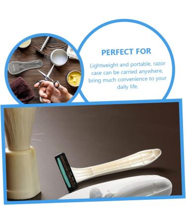 Healeeved Razor Storage Box - Portable Electrician Razor Protection Etui | Manual Holder Gray 16.5x6cm for Safe Storage - Buy Online on GoSupps.com