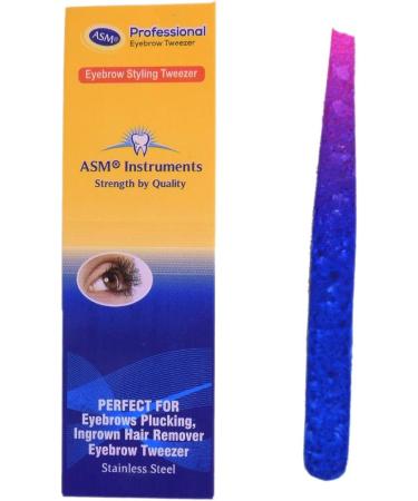 Beautik Salon Eyebrow Slanted Tweezers Stainless Steel women professional face threader precision beauty Flat Picker plucker Ladies Tweezer - Buy Online on GoSupps.com