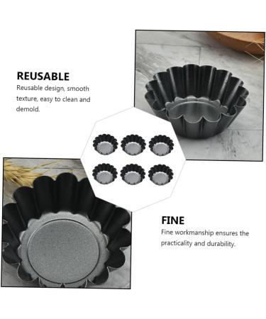 PRETYZOOM Flan Tart Pan 36 Pcs Cake Mold Non Stick Egg Tart Mold Wrought Iron Iron Bake Mold - Buy Online on GoSupps.com