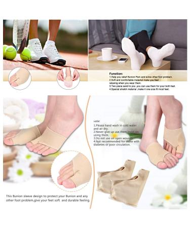 Hallux Valgus Bandage: Bunion Corrector & Sleeve with Metatarsal Toe Pad - Foot Cushion Socks Included - Buy Online on GoSupps.com