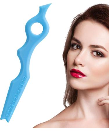 Eyebrow Pencil Stencil Eyebrow and Eyelash Applicator Stencil Tool Portable Silicone Eyeliner Stencils Ruler and Applicator Tool for Beginners Eyelash Haoying Blue - Buy Online on GoSupps.com